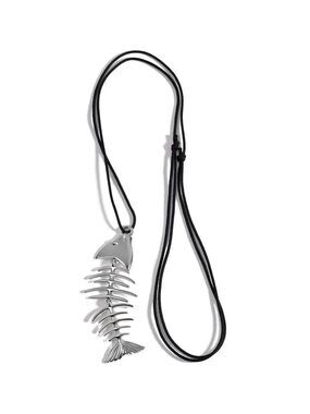Alloy Fish Adjustable Length Cord Necklace: 100cm by Mayamar